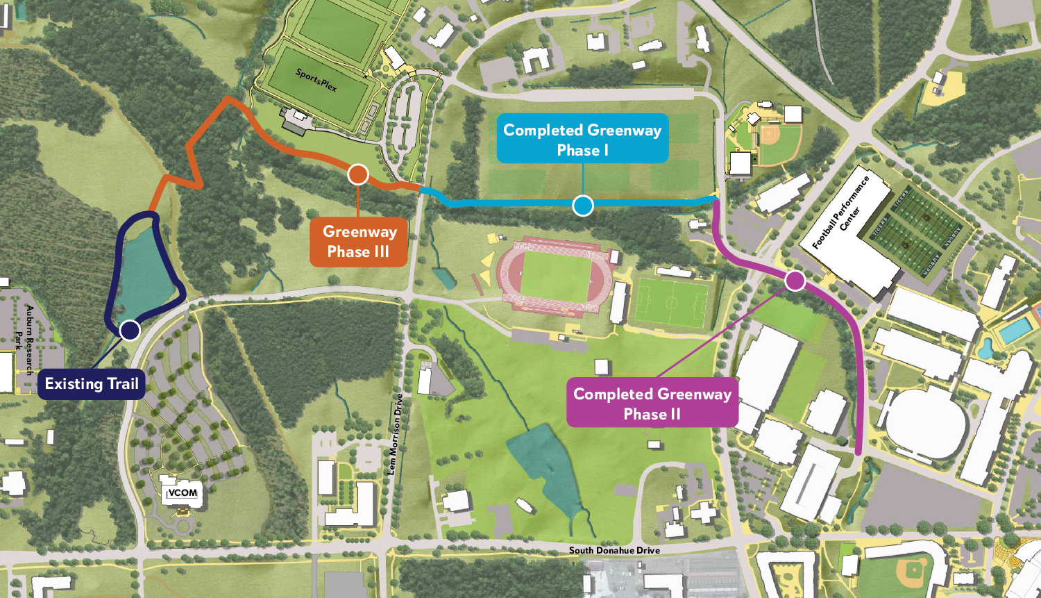 Greenway Phase 3 map