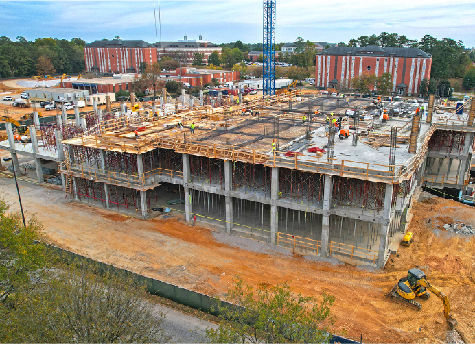 November Construction Update Cover of College of Education Building