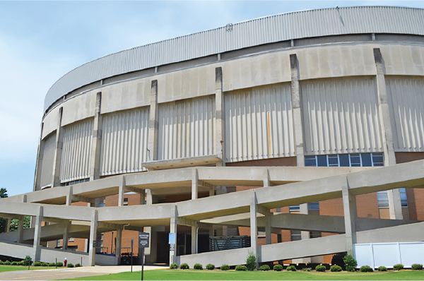 Photo of the front of Beard Eaves Colosseum