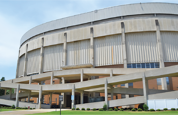 Photo of the front of Beard Eaves Colosseum