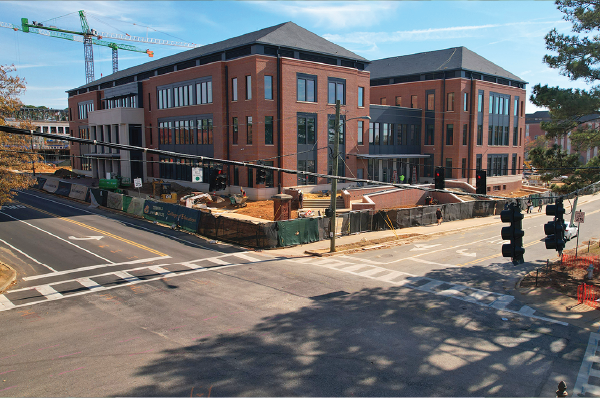 Construction at Samford and Duncan